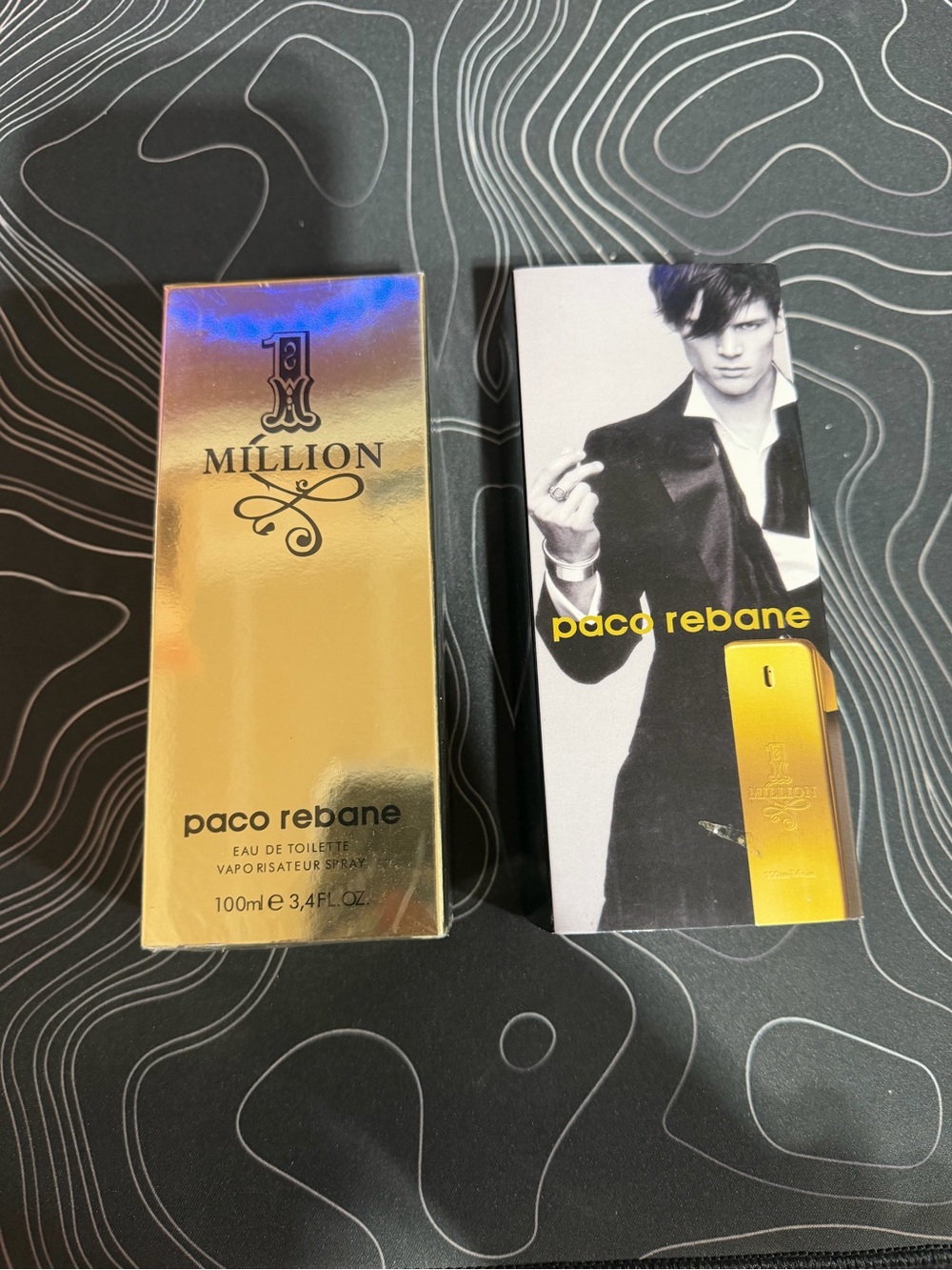 Paco Rabanne gold and black boxed men's fragrance